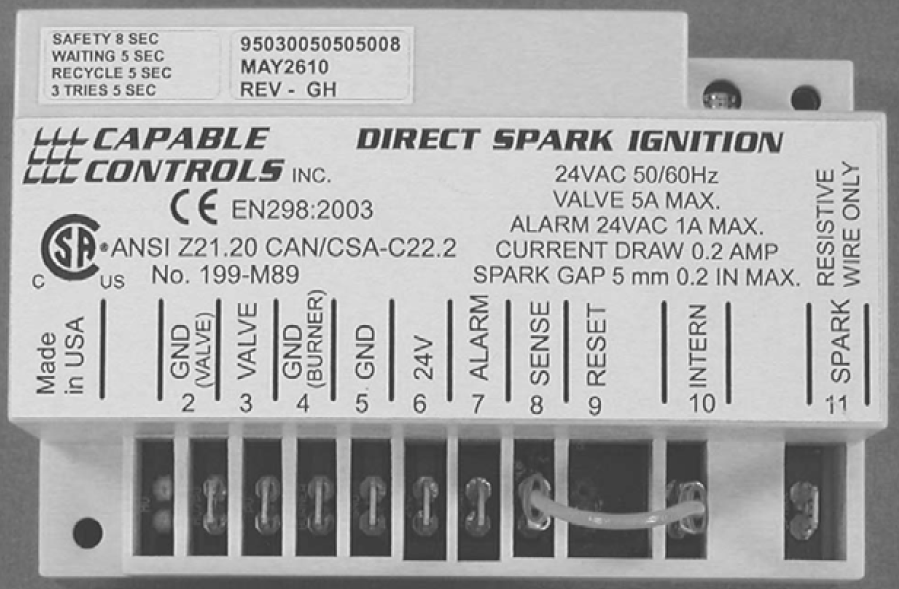 Ignition Controller replaces Johnson Controls G760-AAC-1