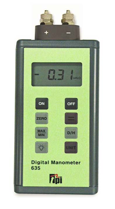 Digital Manometer 0-35kPa TPI Model 635