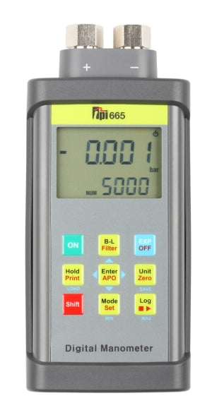 Manometer Data Logging (+/-700kPa) TPI Model 665