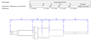 Flame Rod - 305mm x 1/2 NPT